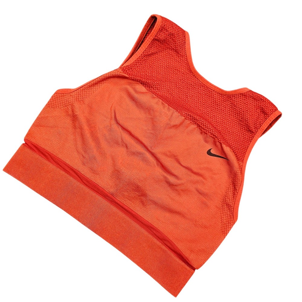 Nike FE/NOM Flyknit High Support Sports Bra Red S‎ 898063-630 Racerback Training